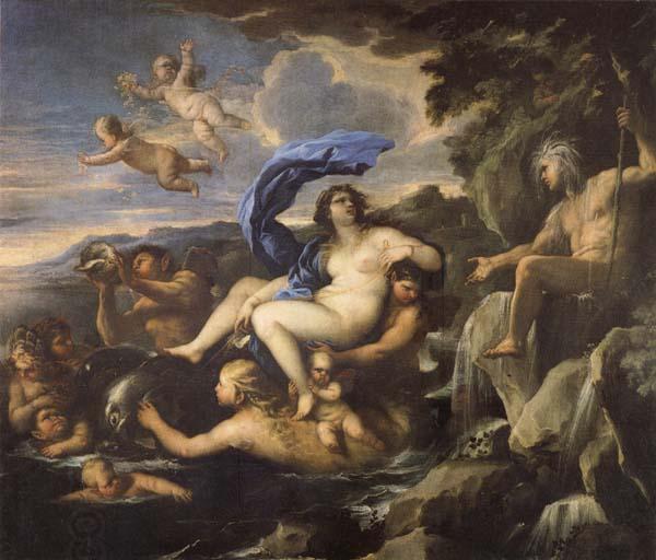 Luca Giordano he Triumph of Galatea,with Acis Transformed into a Spring oil painting picture